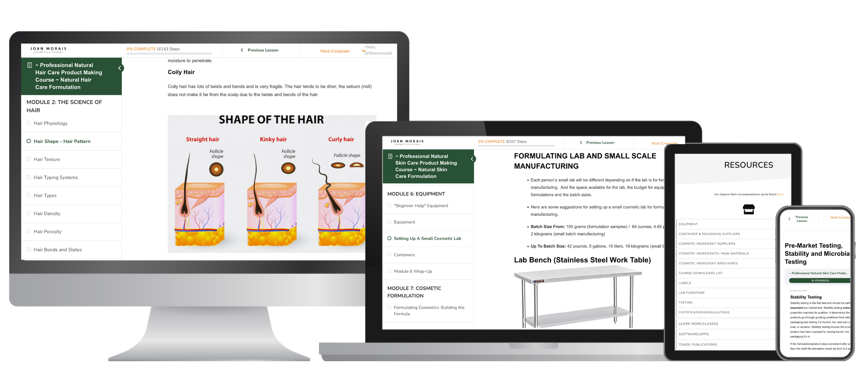 Natural Hair Care Formulation Course