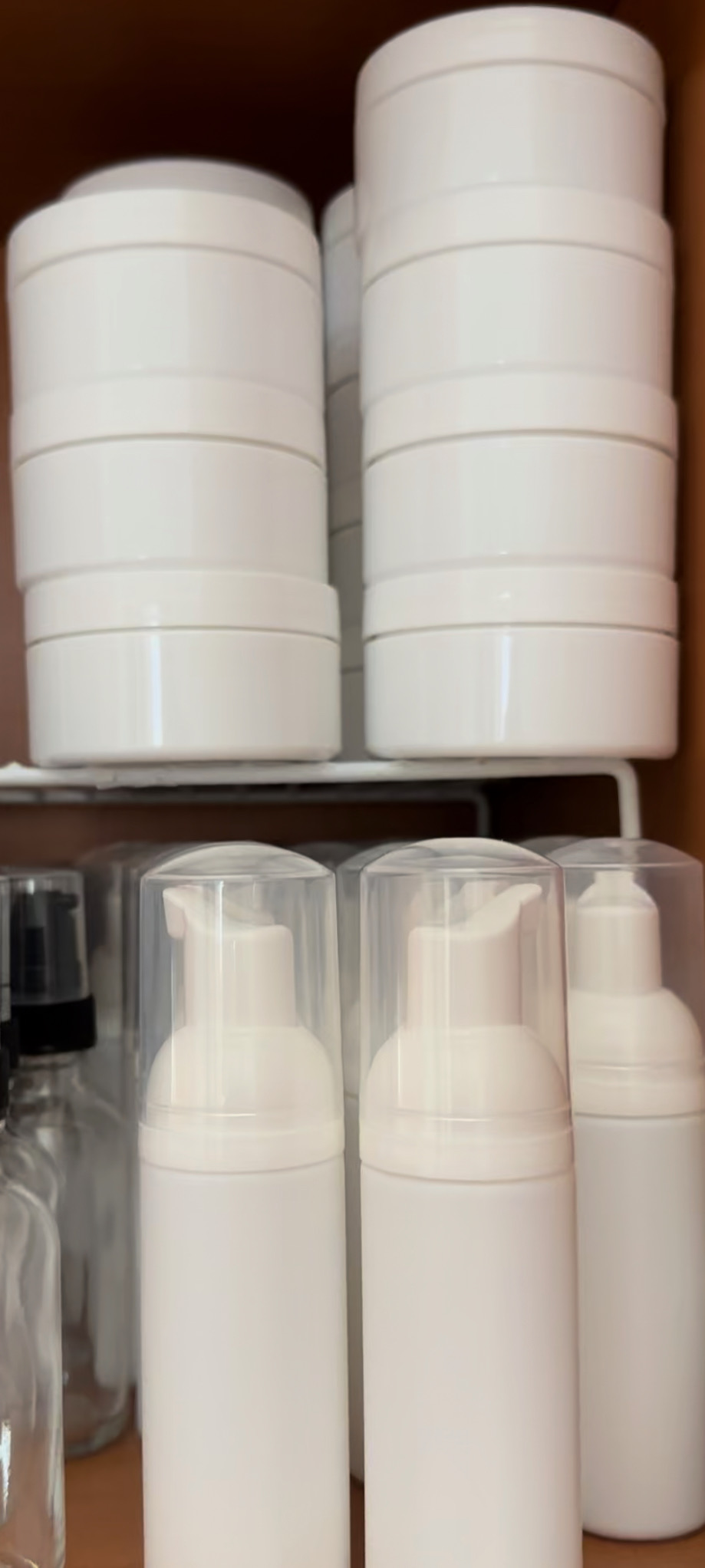 containers for natural hair care products bottles