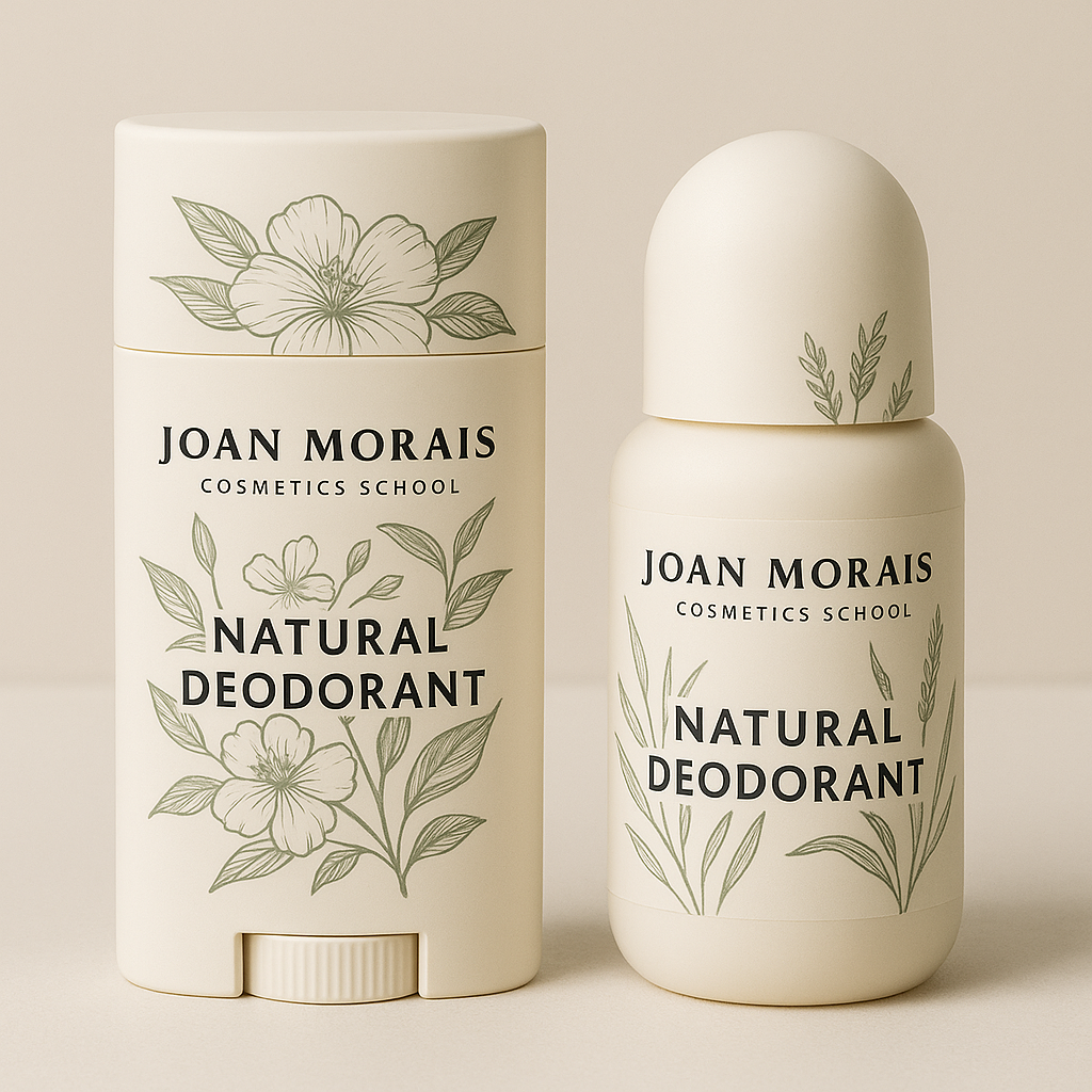 natural deodorant formulation stick and roll-on natural deodorant formula joan morais cosmetics school
