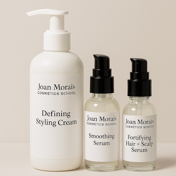 Defining Styling Cream, Smoothing Serum, Fortifying Scalp + Hair Serum
