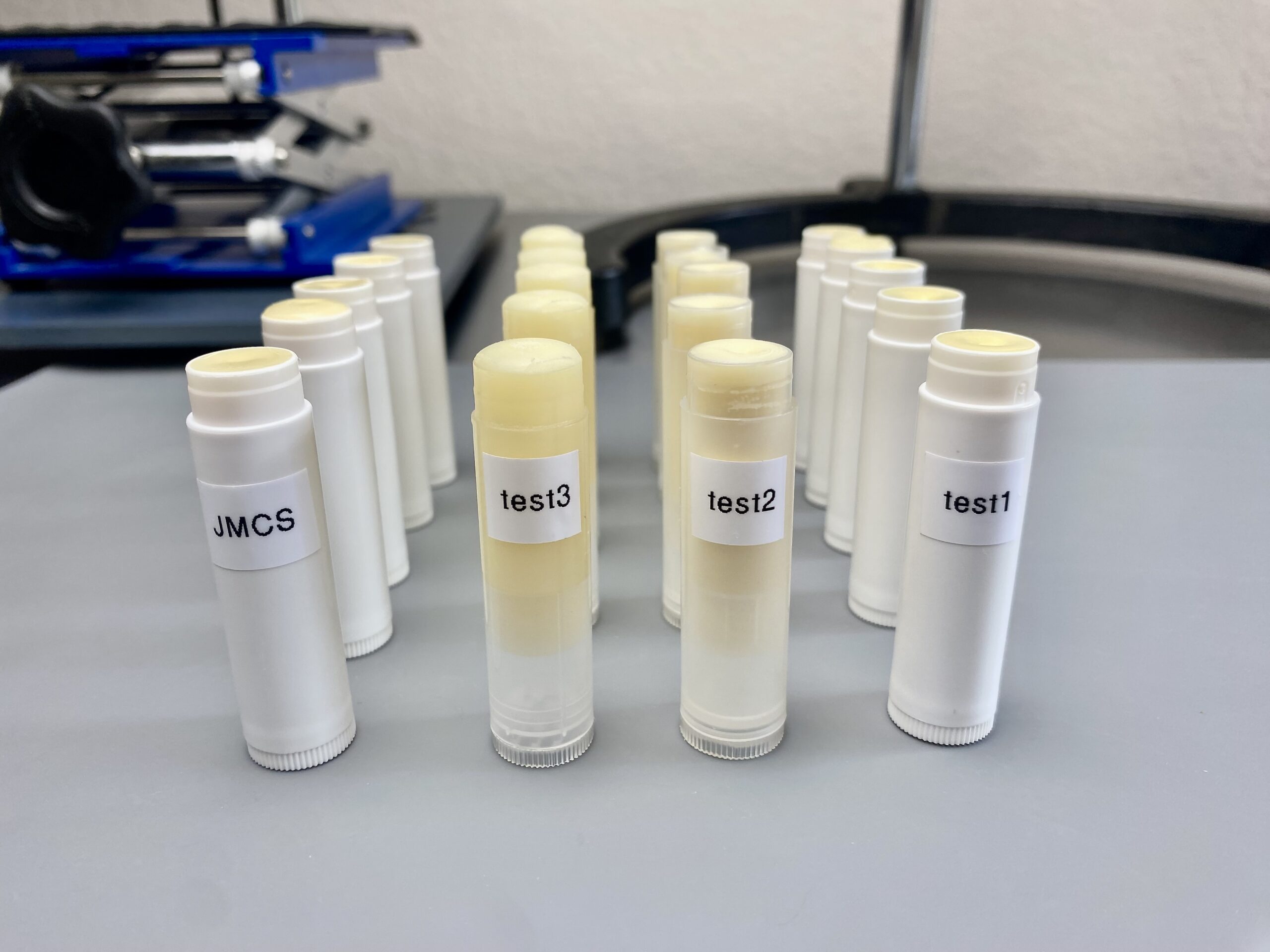 Vegan waxes for lip balms Joan Morais Cosmetics School