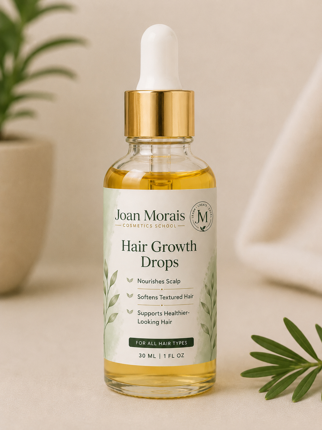 Hair Growth Drops Joan Morais Cosmetics School