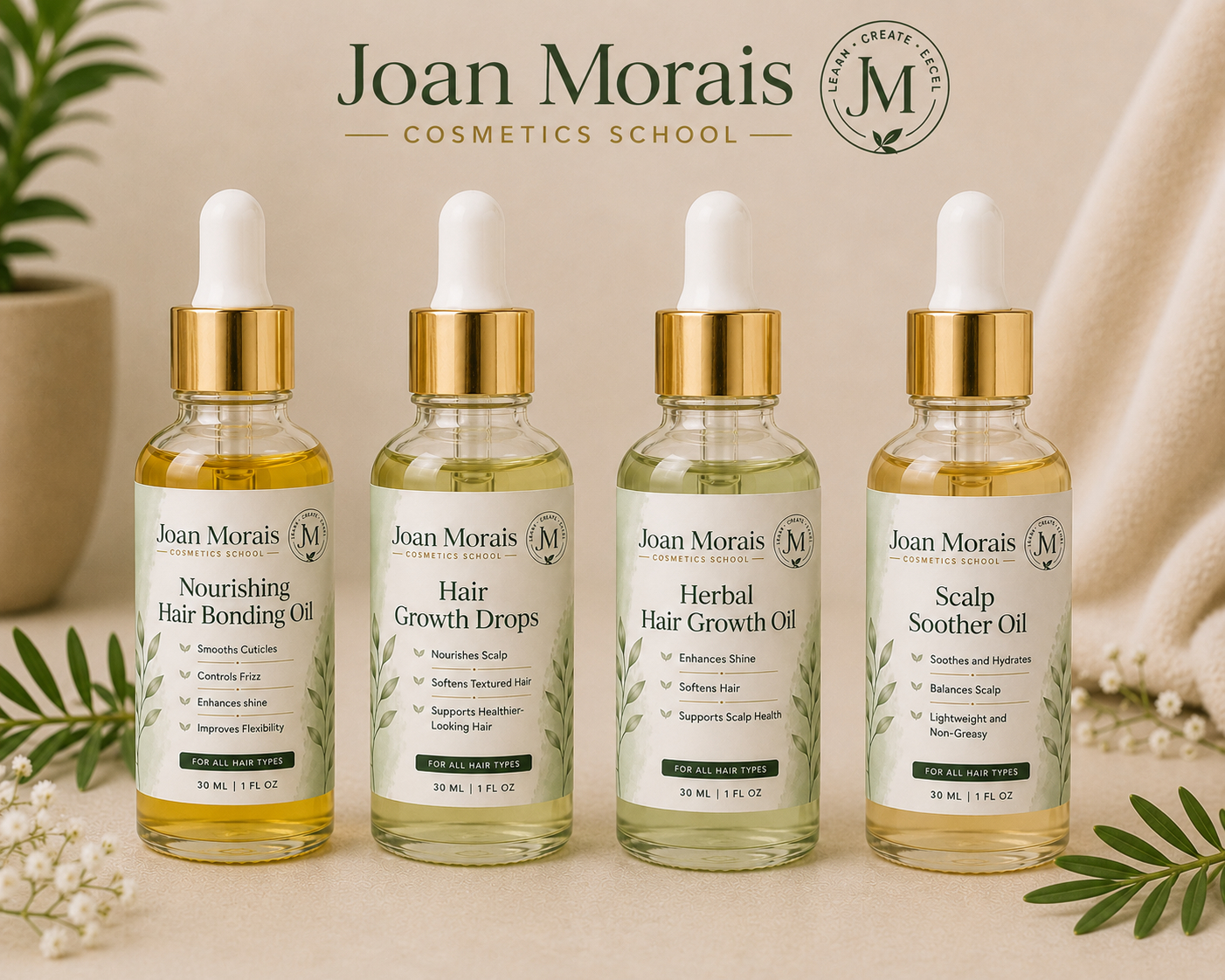 Hair Treatment Line Joan Morais Cosmetics School
