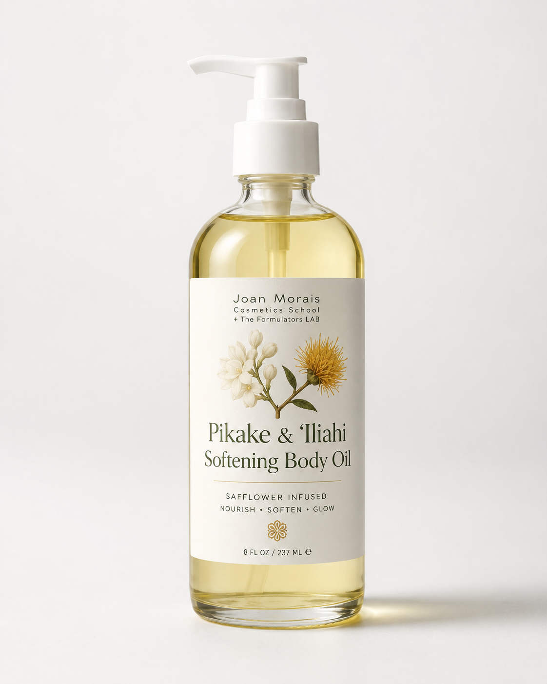 Pikake and Hawaiian Sandalwood Body Oil Joan Morais Cosmetics School