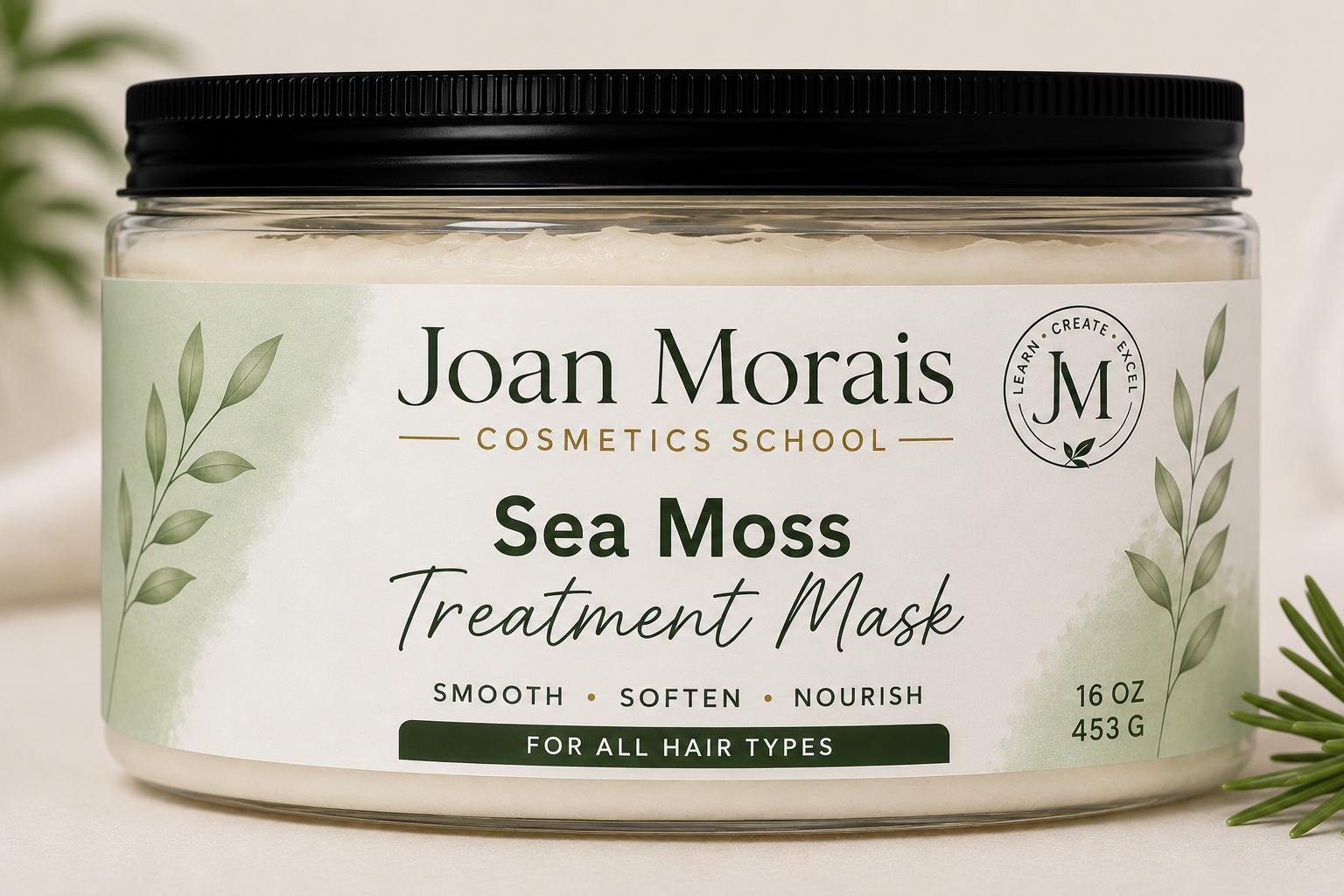 Sea Moss Hair Mask Joan Morais Cosmetics School