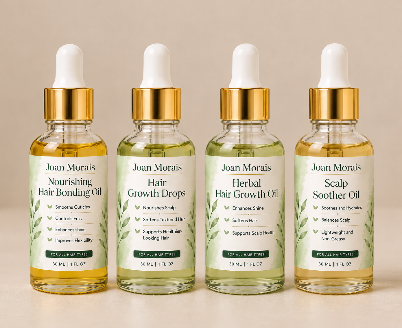 Nourishing botanical hair oils Joan Morais