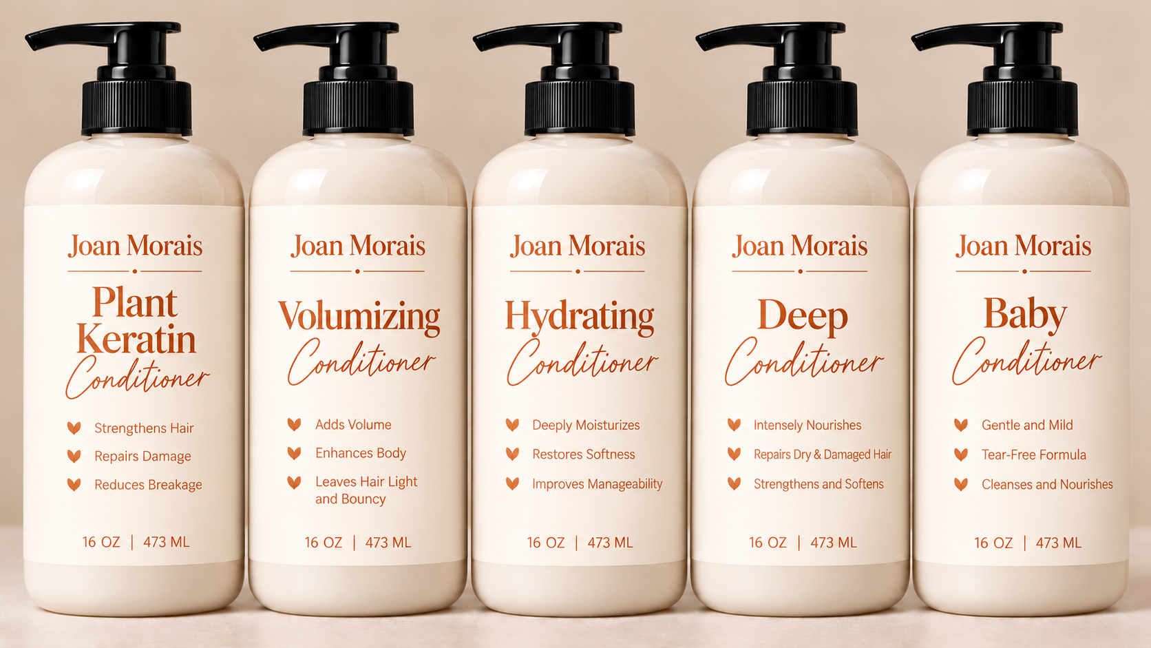 Joan Morais Hair Conditioner Formulations