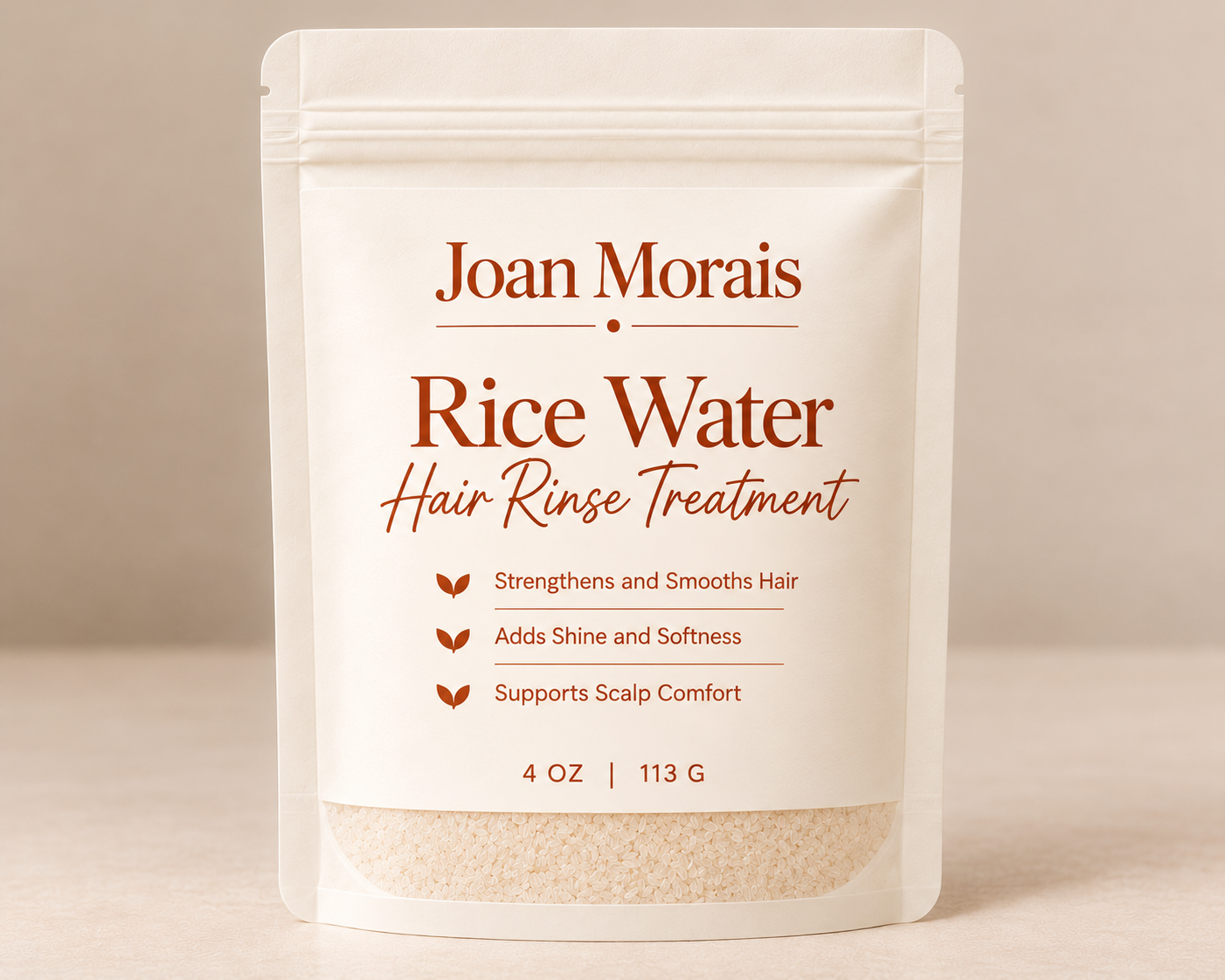 Joan Morais Rice Water Hair Rinse Treatment Formulation