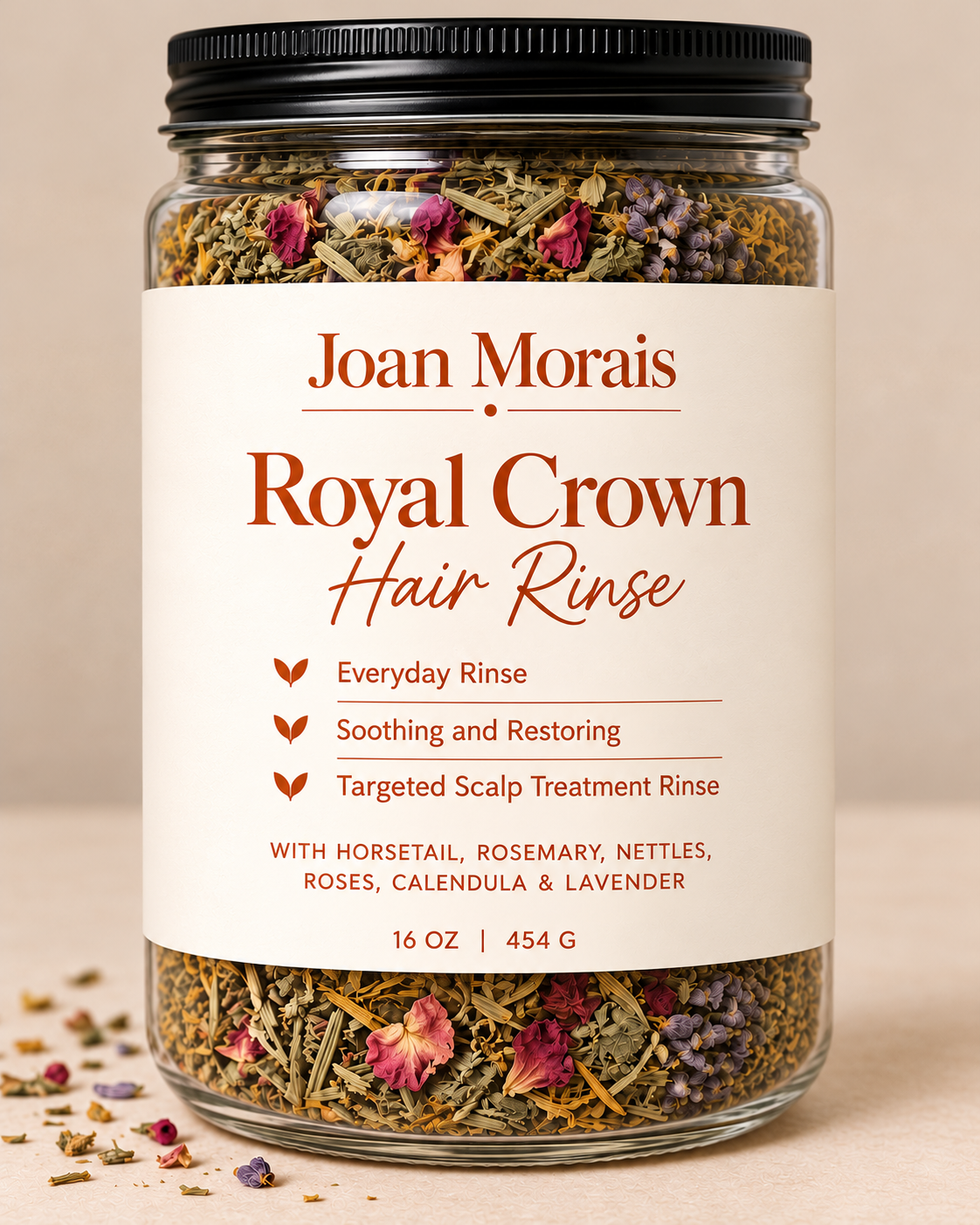 Joan Morais Royal Crown Herbal Hair Rinse Formulation